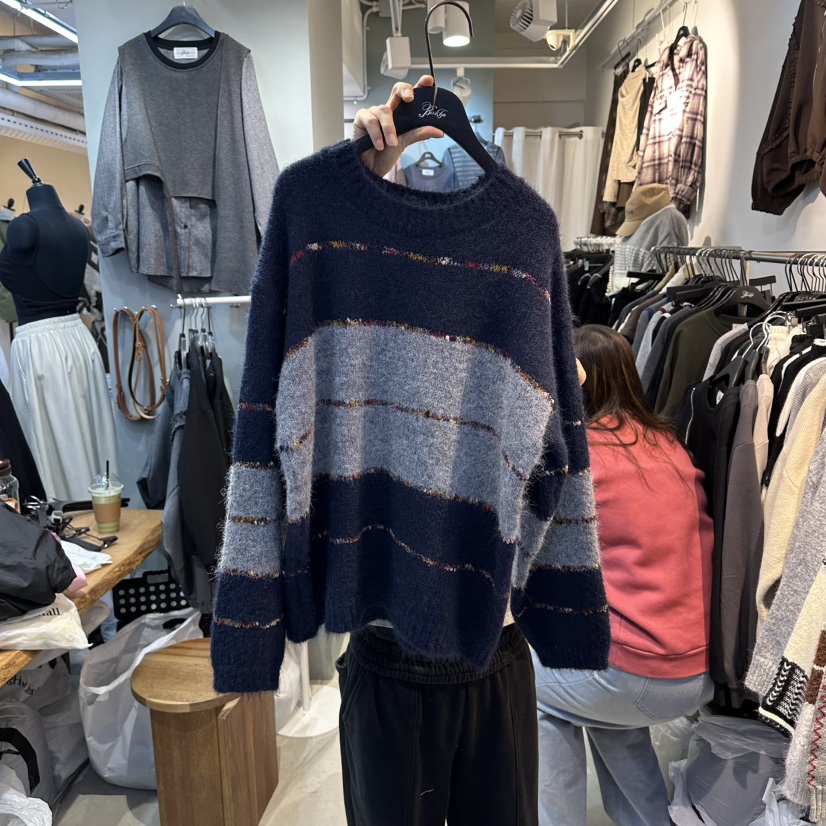 BAKHA-衣服東大門㊣直郵女士新款真品25秋冬人氣時尚熱賣毛衣BAKHA毛衣圖色3