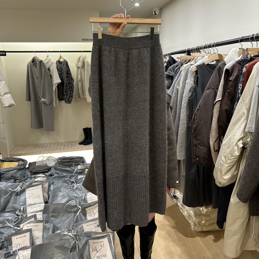 WINSOME東大門㊣實拍女士新款熱賣25秋冬真品推薦休閑人氣長裙WINSOME長裙