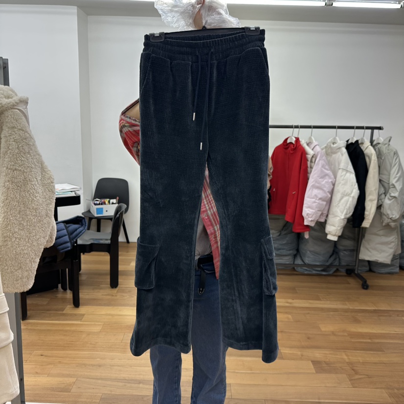 MYNAMEIS東大門㊣實拍女士新款熱賣職業人氣25秋冬休閑休閑褲MYNAMEIS休閑褲圖色3深藍色