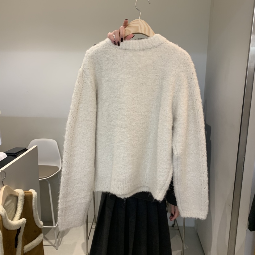 OUTRENE東大門㊣直郵女裝新款時尚25秋冬人氣真品熱賣毛衣圍巾OUTRENE毛衣