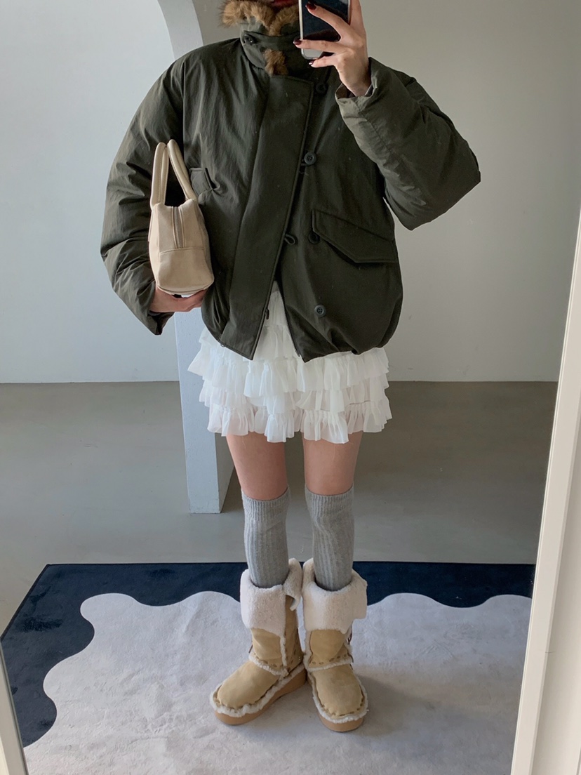 VERANDA東大門㊣代購女士新款人氣職業真品推薦短款棉服浣熊VERANDA短款棉服