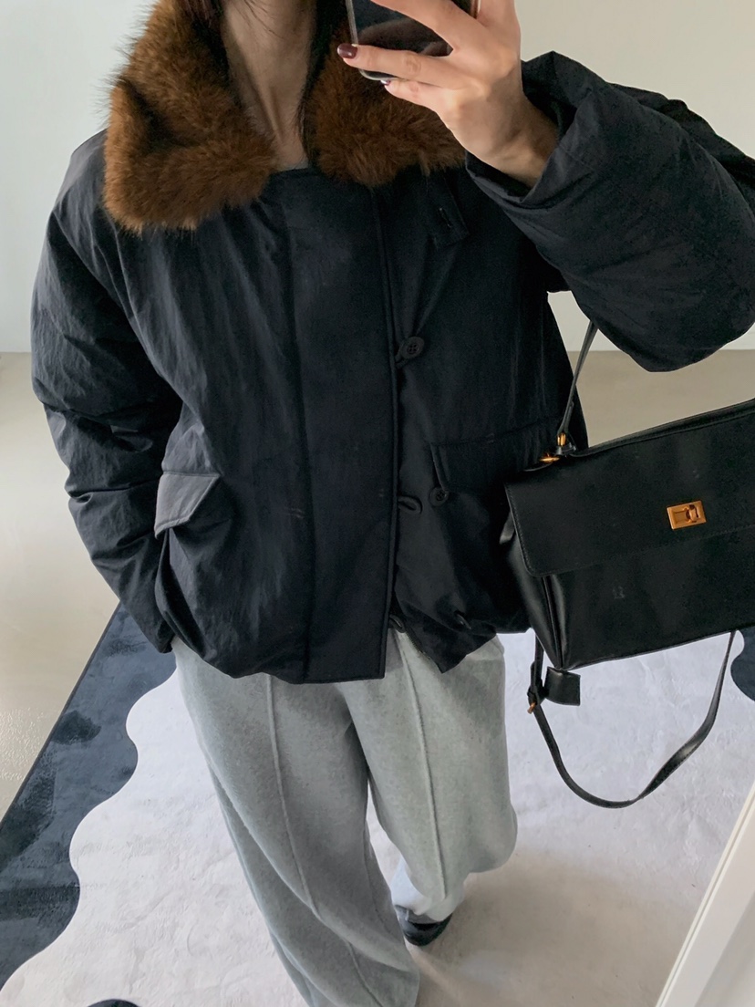 VERANDA東大門㊣代購女士新款人氣職業真品推薦短款棉服浣熊VERANDA短款棉服