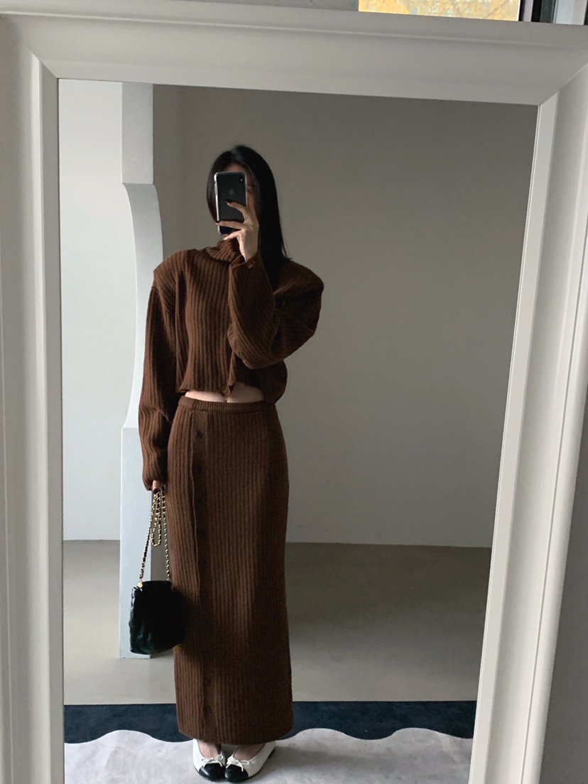 VERANDA韓國直郵㊣女裝新款真品人氣職業時尚熱賣推薦25秋冬長裙VERANDA長裙