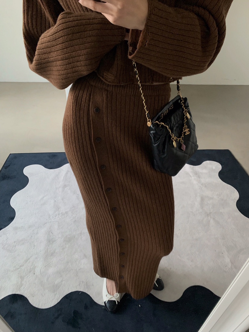 VERANDA韓國直郵㊣女裝新款真品人氣職業時尚熱賣推薦25秋冬長裙VERANDA長裙