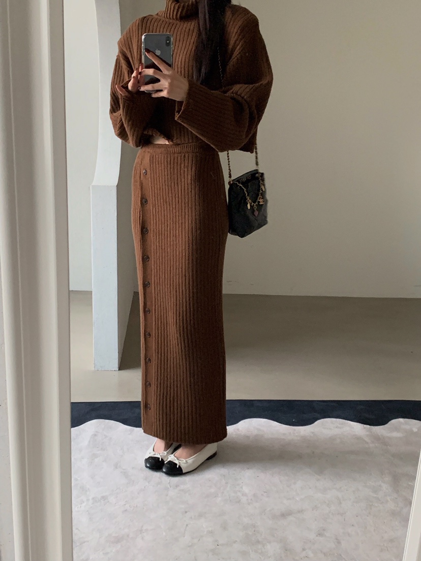 VERANDA韓國直郵㊣女裝新款真品人氣職業時尚熱賣推薦25秋冬長裙VERANDA長裙