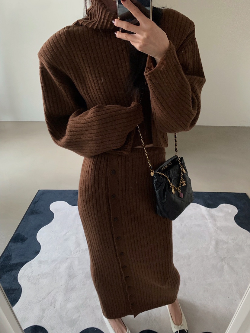 VERANDA韓國直郵㊣女裝新款真品人氣職業時尚熱賣推薦25秋冬長裙VERANDA長裙