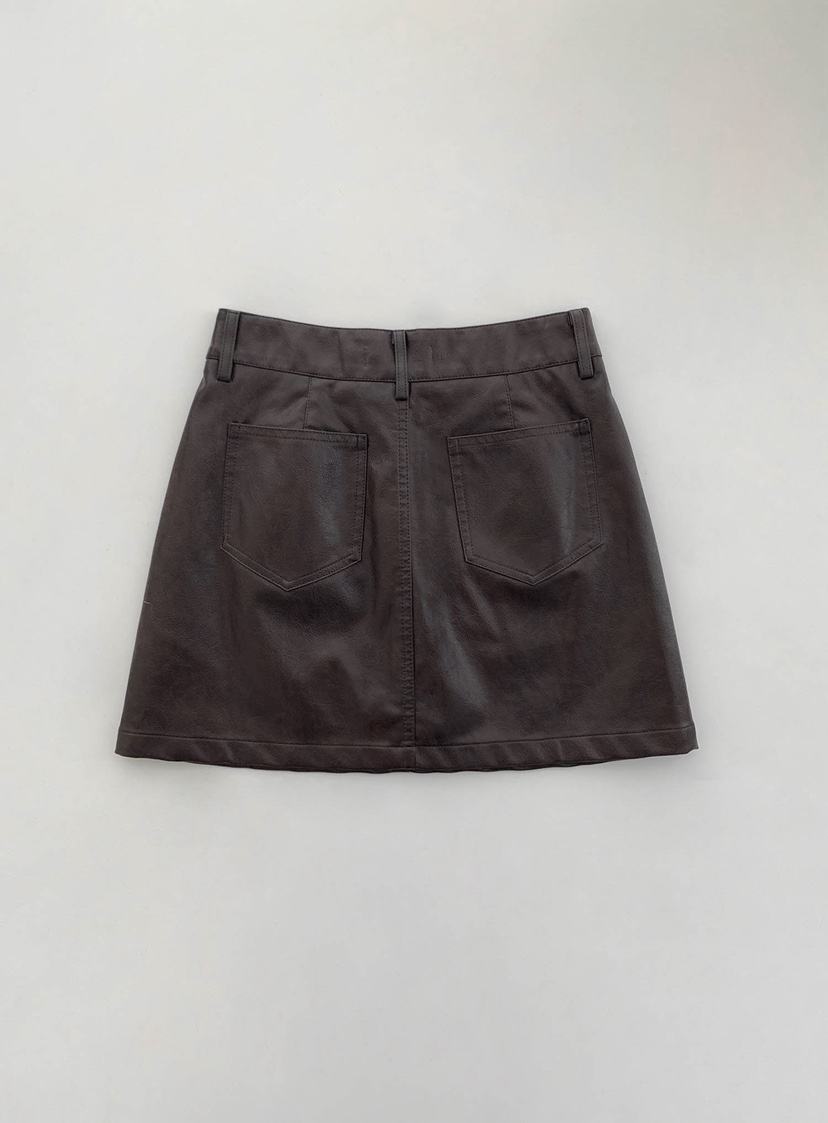 SLIT東大門㊣直郵女裝新款職業熱賣25秋冬人氣休閑裙褲皮革SLIT裙褲