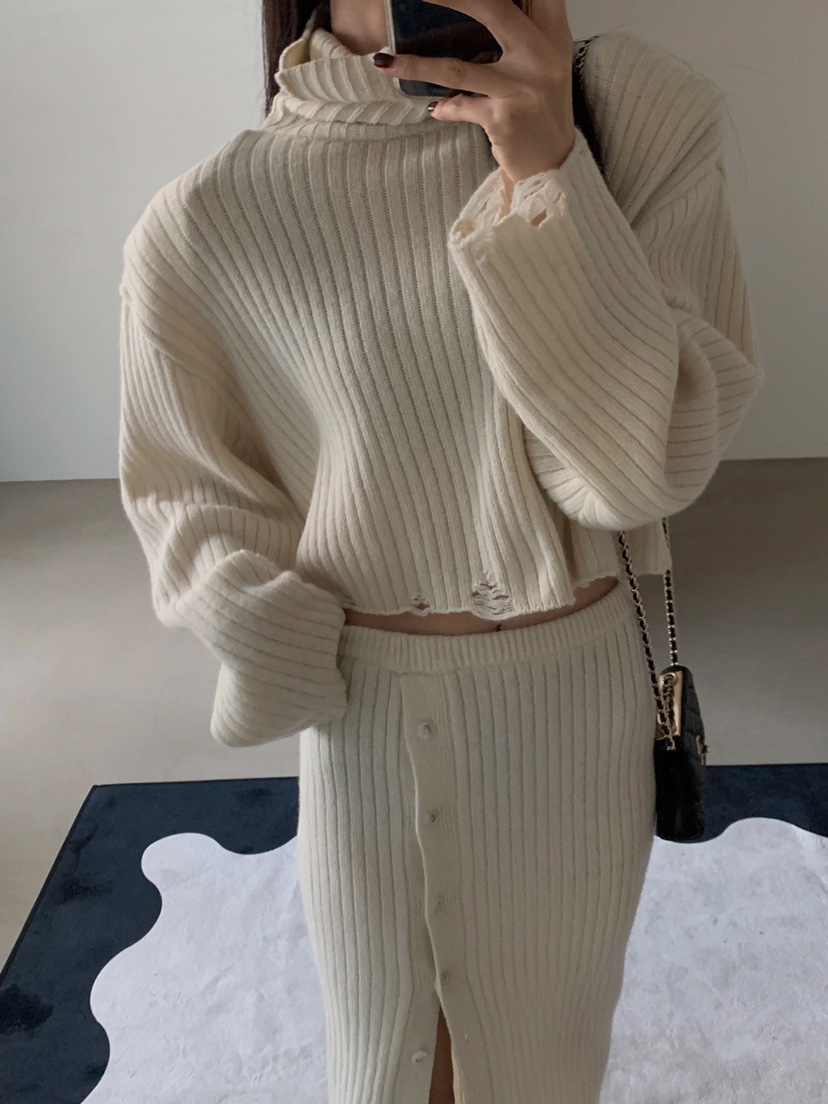 VERANDA韓國代購㊣女士新品職業推薦25秋冬休閑時尚人氣針織衫VERANDA針織衫