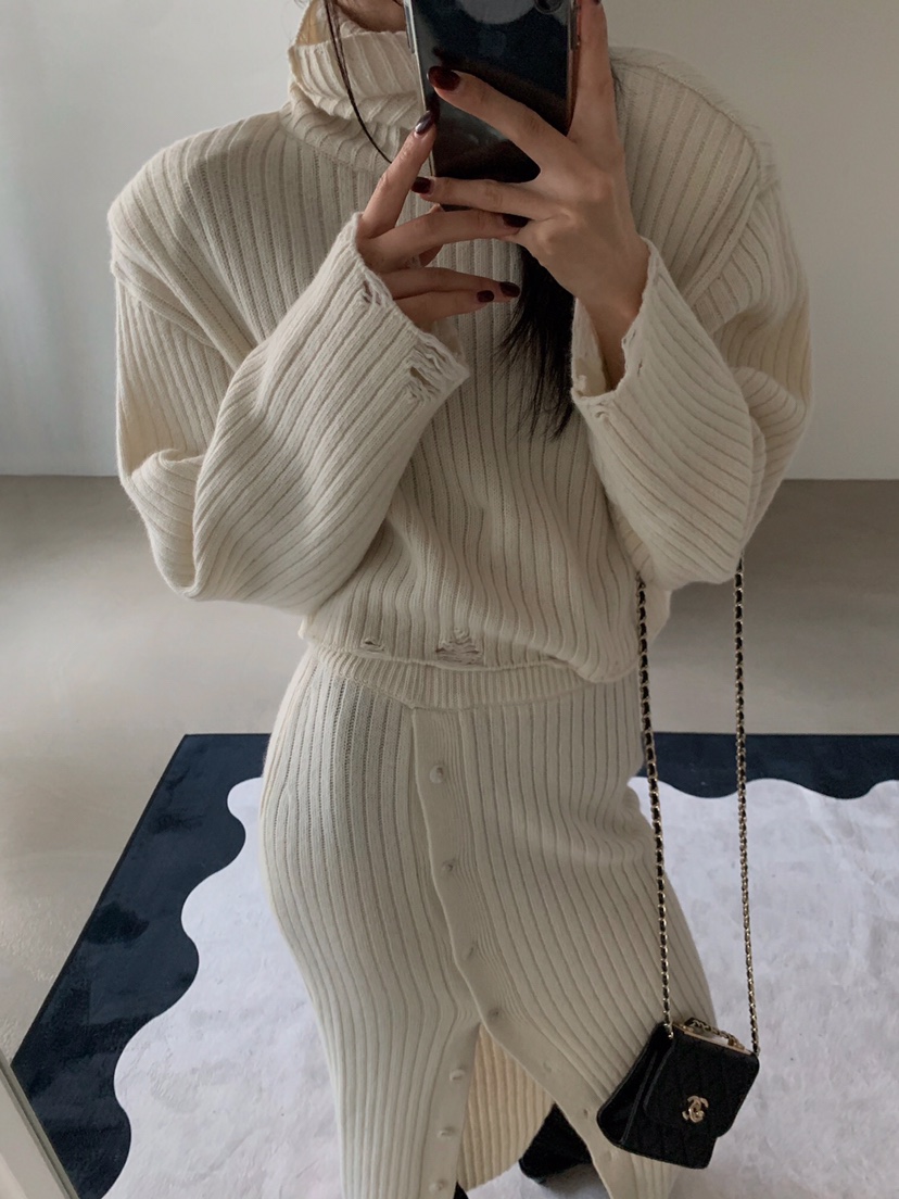 VERANDA韓國代購㊣女士新品職業推薦25秋冬休閑時尚人氣針織衫VERANDA針織衫