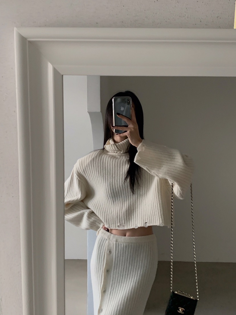 VERANDA韓國代購㊣女士新品職業推薦25秋冬休閑時尚人氣針織衫VERANDA針織衫