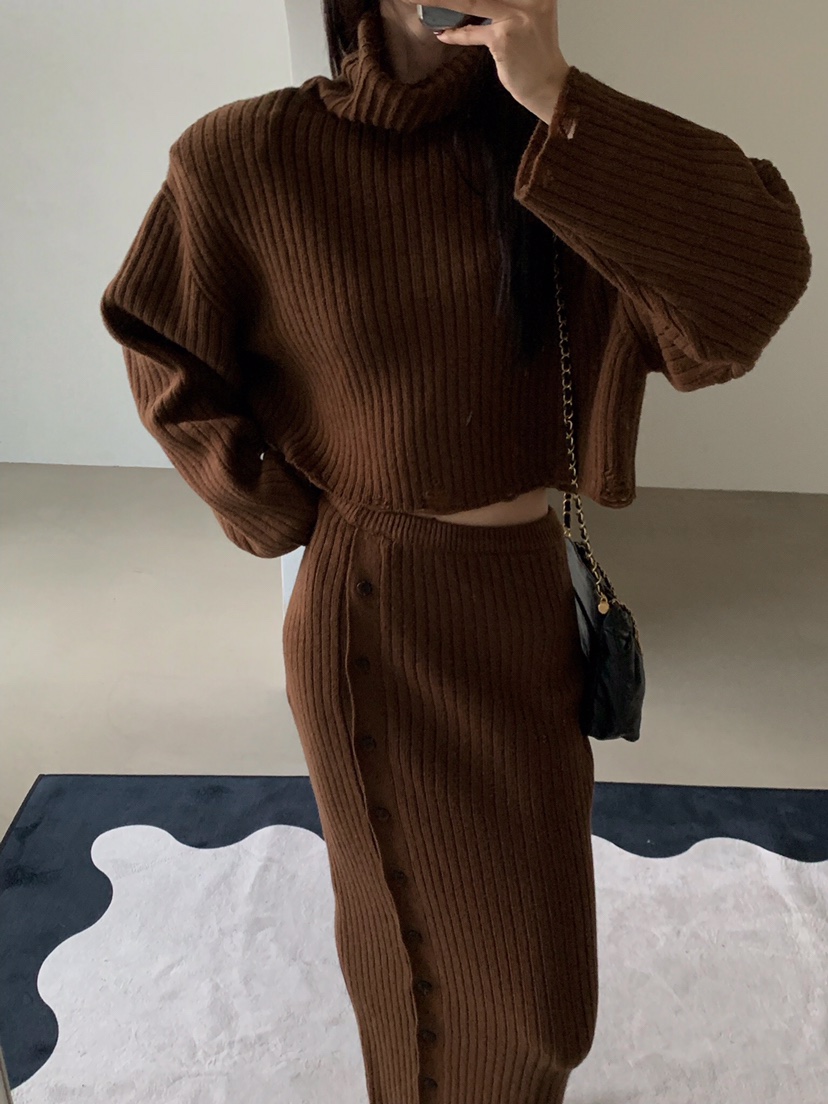 VERANDA韓國代購㊣女士新品職業推薦25秋冬休閑時尚人氣針織衫VERANDA針織衫