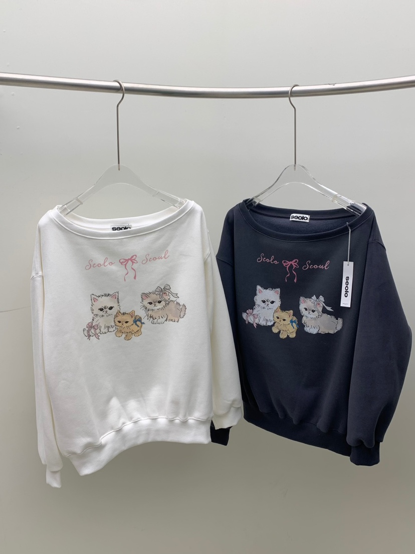 SEOLO東大門㊣代購女裝新品25秋冬人氣職業休閑時尚推薦衛衣Seolo seoul衛衣