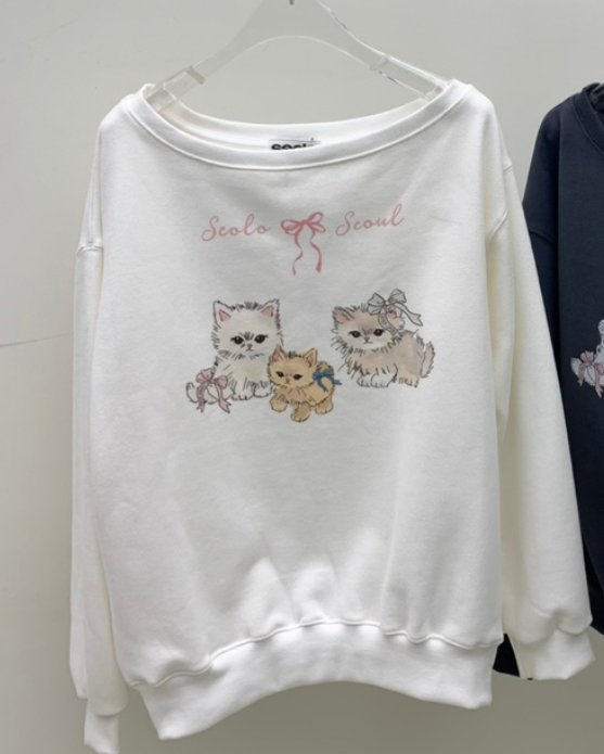 SEOLO東大門㊣代購女裝新品25秋冬人氣職業休閑時尚推薦衛衣Seolo seoul衛衣圖色1