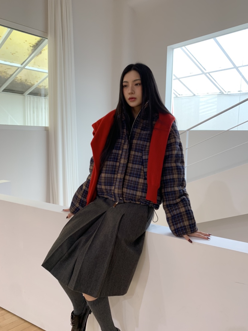 MURMUR東大門㊣直郵女士新品真品推薦職業時尚夾克羊毛填充MURMUR夾克