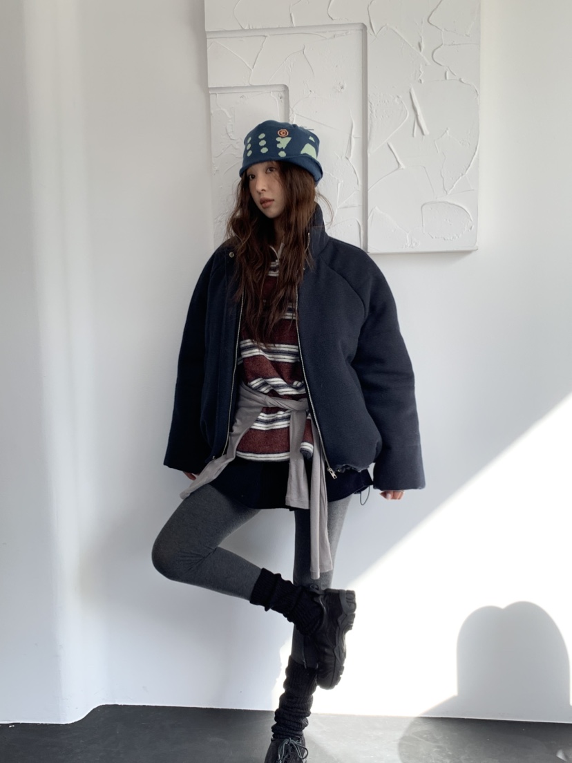 MURMUR東大門㊣直郵女士新品真品推薦職業時尚夾克羊毛填充MURMUR夾克