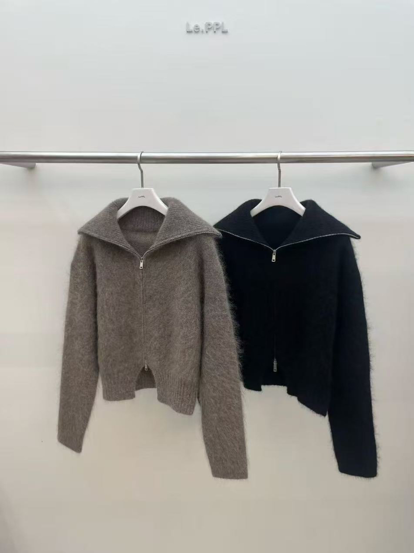 LE-PPL東大門㊣直郵女士新品熱賣真品人氣針織衫馬海毛開衫LE-PPL針織衫