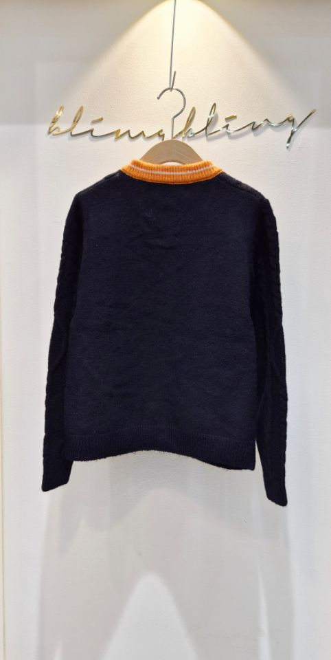 BLING BLING-S東大門㊣代購女裝新款25秋冬針織衫口袋開衫BLING BLING-S針織衫