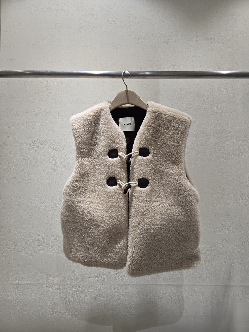 LIKEVAM韓國代購㊣女裝新款時尚推薦25秋冬職業熱賣真品馬甲LIKEVAM馬甲