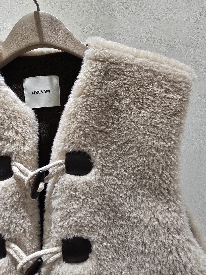 LIKEVAM韓國代購㊣女裝新款時尚推薦25秋冬職業熱賣真品馬甲LIKEVAM馬甲