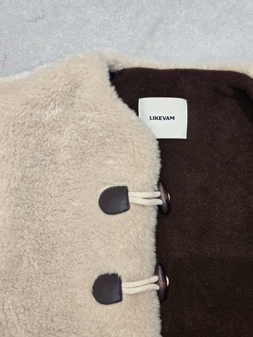 LIKEVAM韓國代購㊣女裝新款時尚推薦25秋冬職業熱賣真品馬甲LIKEVAM馬甲