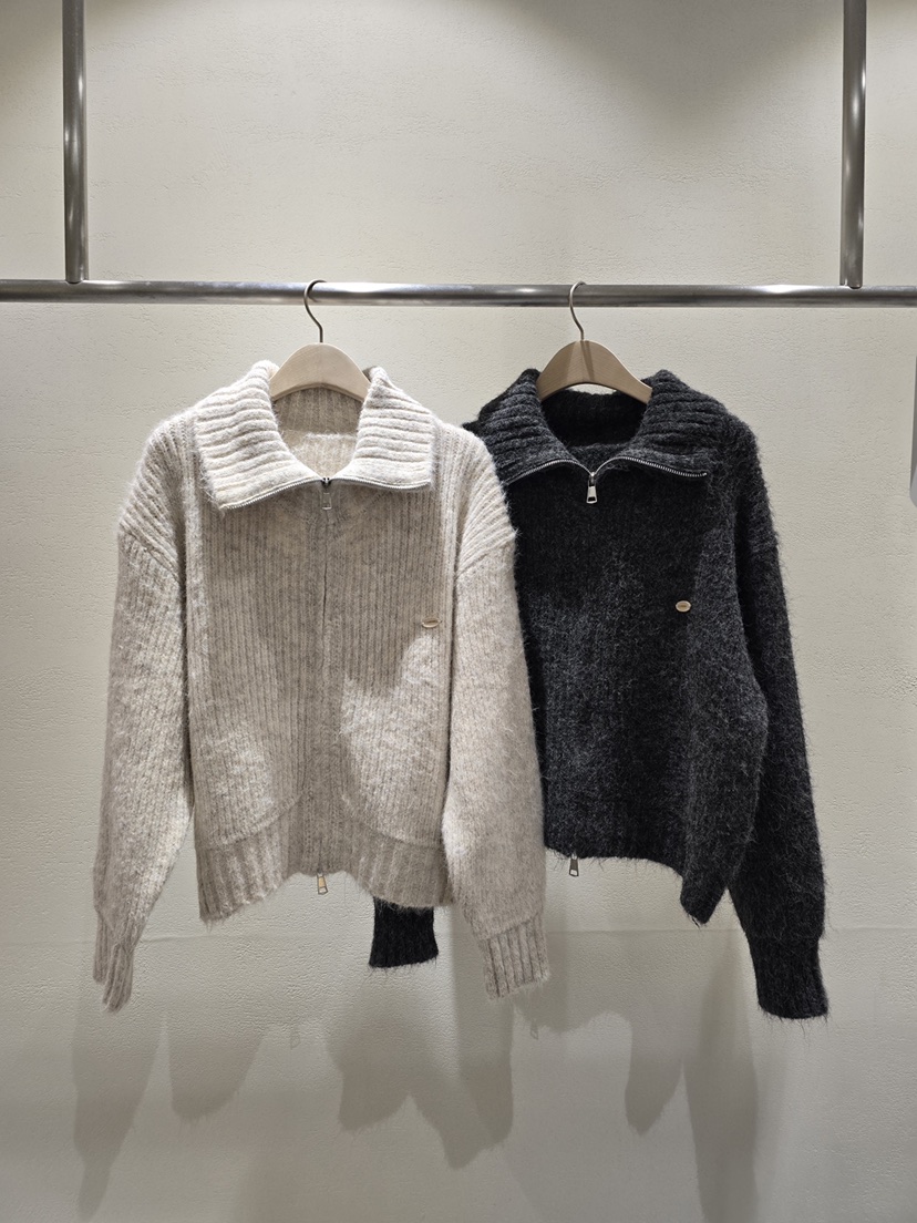 LIKEVAM東大門㊣直郵女士新款推薦人氣25秋冬職業針織衫開衫LIKEVAM針織衫