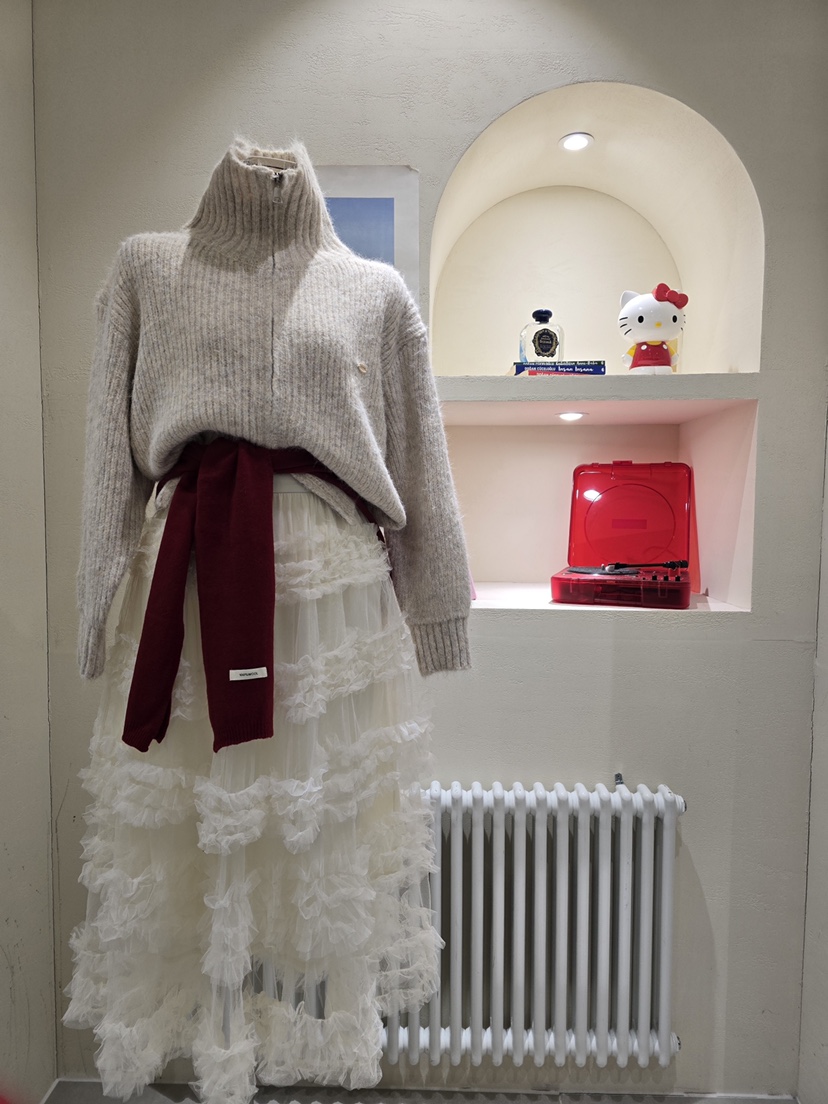 LIKEVAM東大門㊣直郵女士新款推薦人氣25秋冬職業針織衫開衫LIKEVAM針織衫