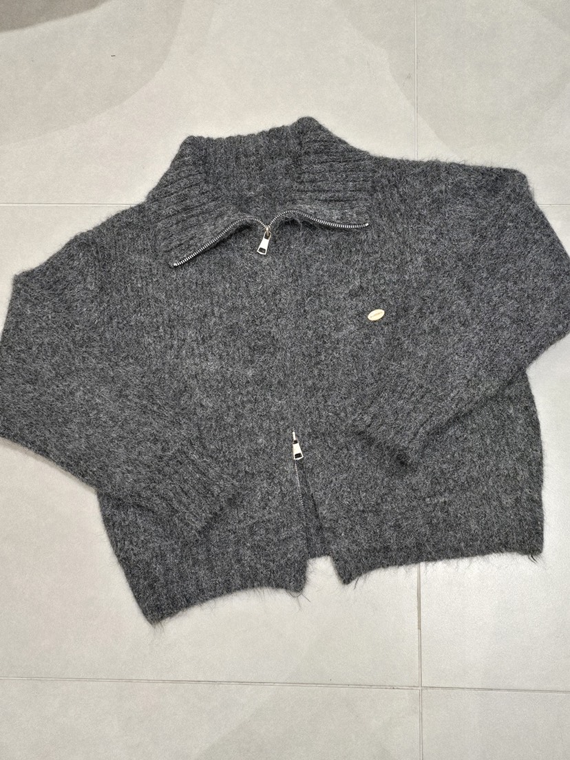 LIKEVAM東大門㊣直郵女士新款推薦人氣25秋冬職業針織衫開衫LIKEVAM針織衫圖色1