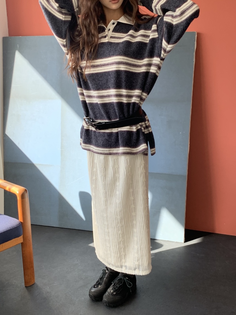 MURMUR東大門㊣代購女裝新品25秋冬人氣時尚職業真品長袖T恤MURMUR長袖T恤