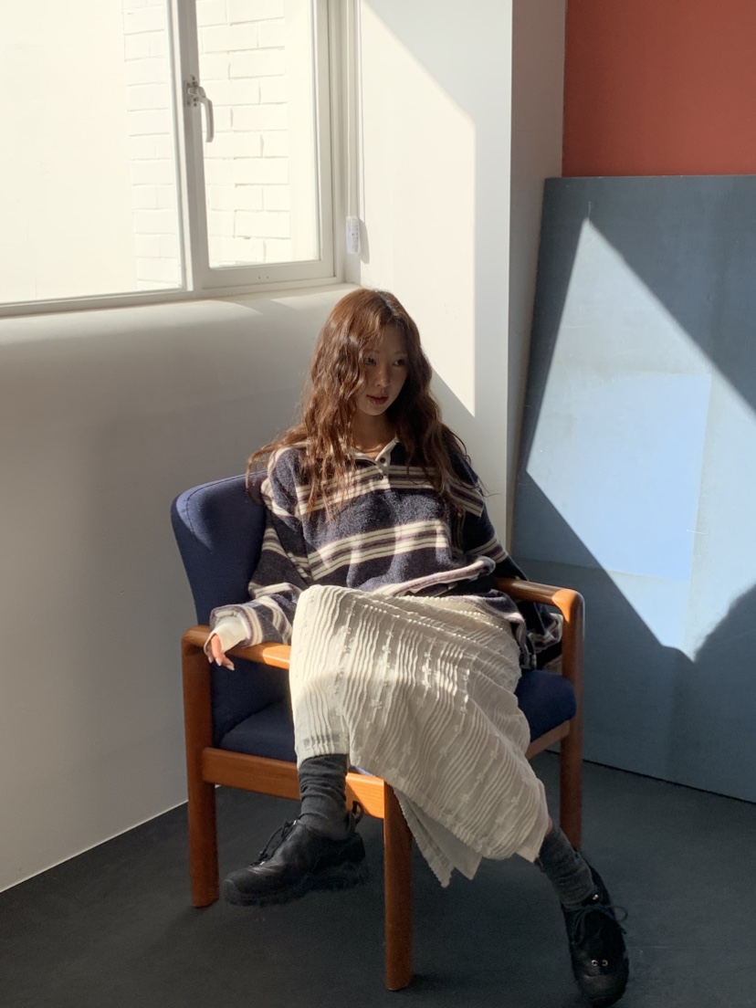 MURMUR東大門㊣代購女裝新品25秋冬人氣時尚職業真品長袖T恤MURMUR長袖T恤