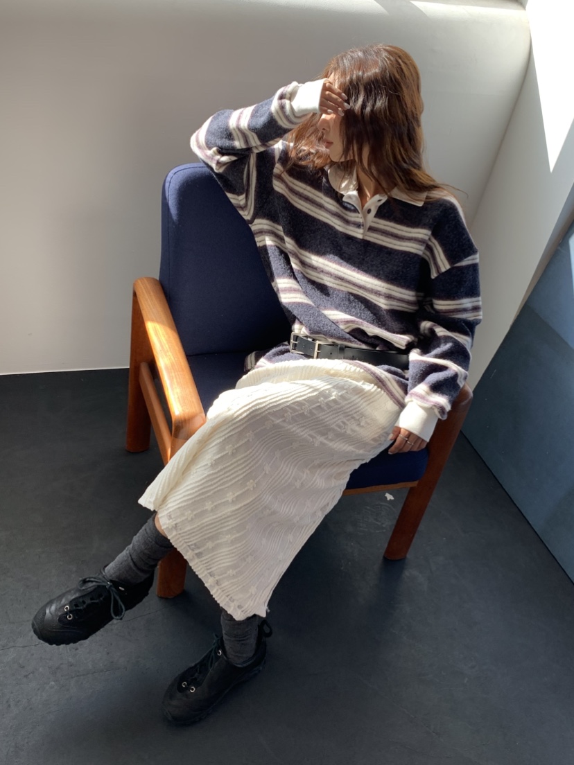 MURMUR東大門㊣代購女裝新品25秋冬人氣時尚職業真品長袖T恤MURMUR長袖T恤