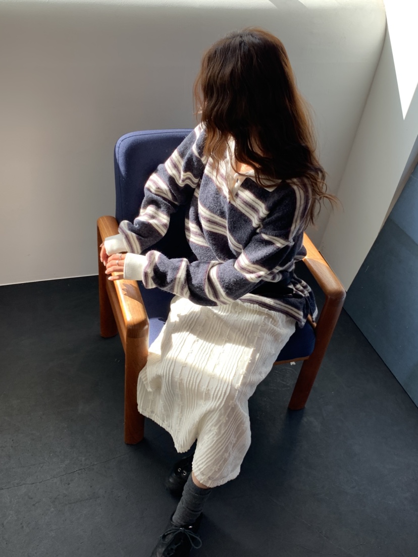 MURMUR東大門㊣代購女裝新品25秋冬人氣時尚職業真品長袖T恤MURMUR長袖T恤