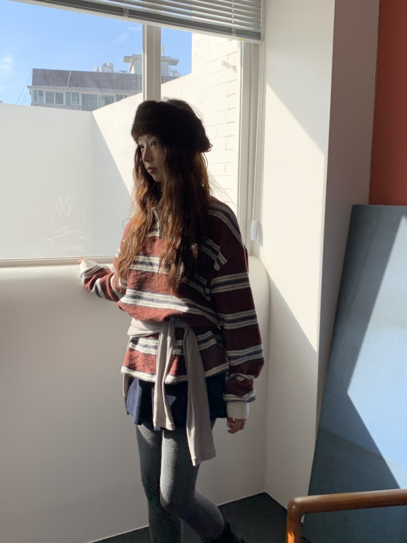 MURMUR東大門㊣代購女裝新品25秋冬人氣時尚職業真品長袖T恤MURMUR長袖T恤