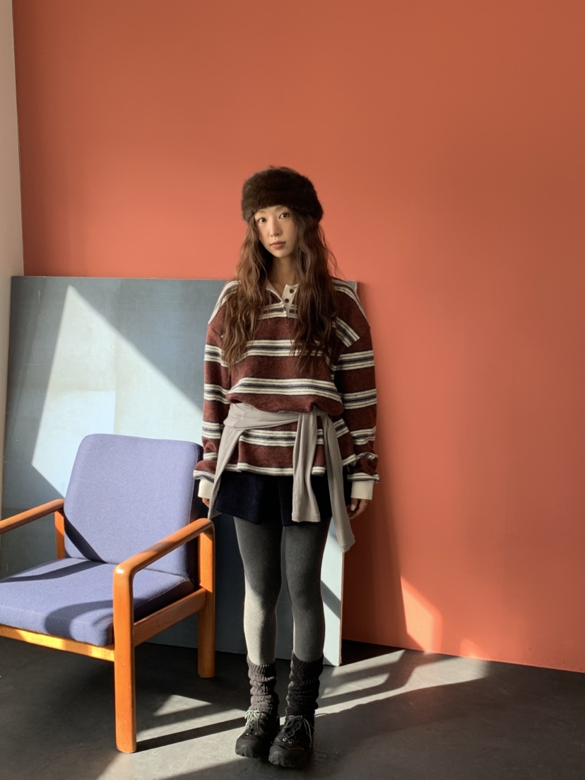 MURMUR東大門㊣代購女裝新品25秋冬人氣時尚職業真品長袖T恤MURMUR長袖T恤