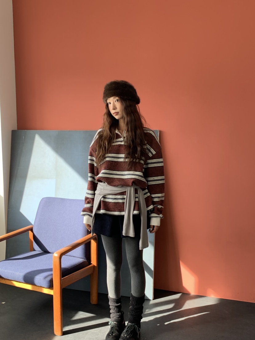 MURMUR東大門㊣代購女裝新品25秋冬人氣時尚職業真品長袖T恤MURMUR長袖T恤