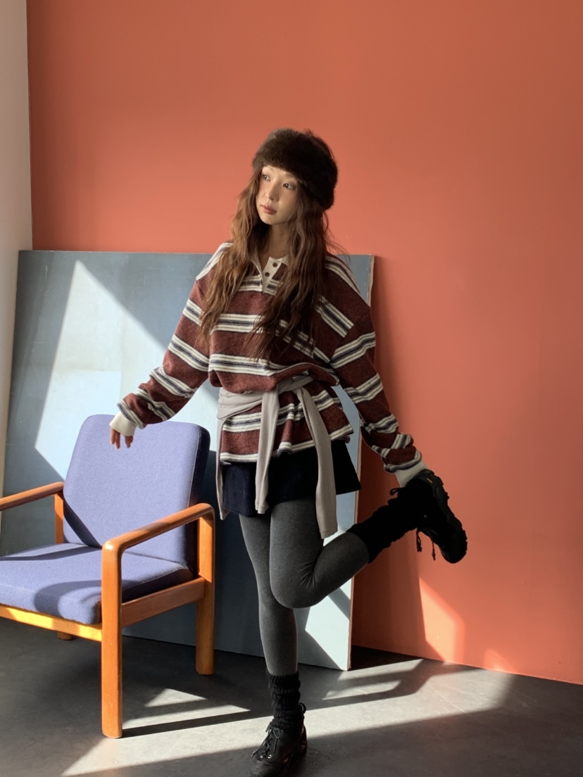 MURMUR東大門㊣代購女裝新品25秋冬人氣時尚職業真品長袖T恤MURMUR長袖T恤