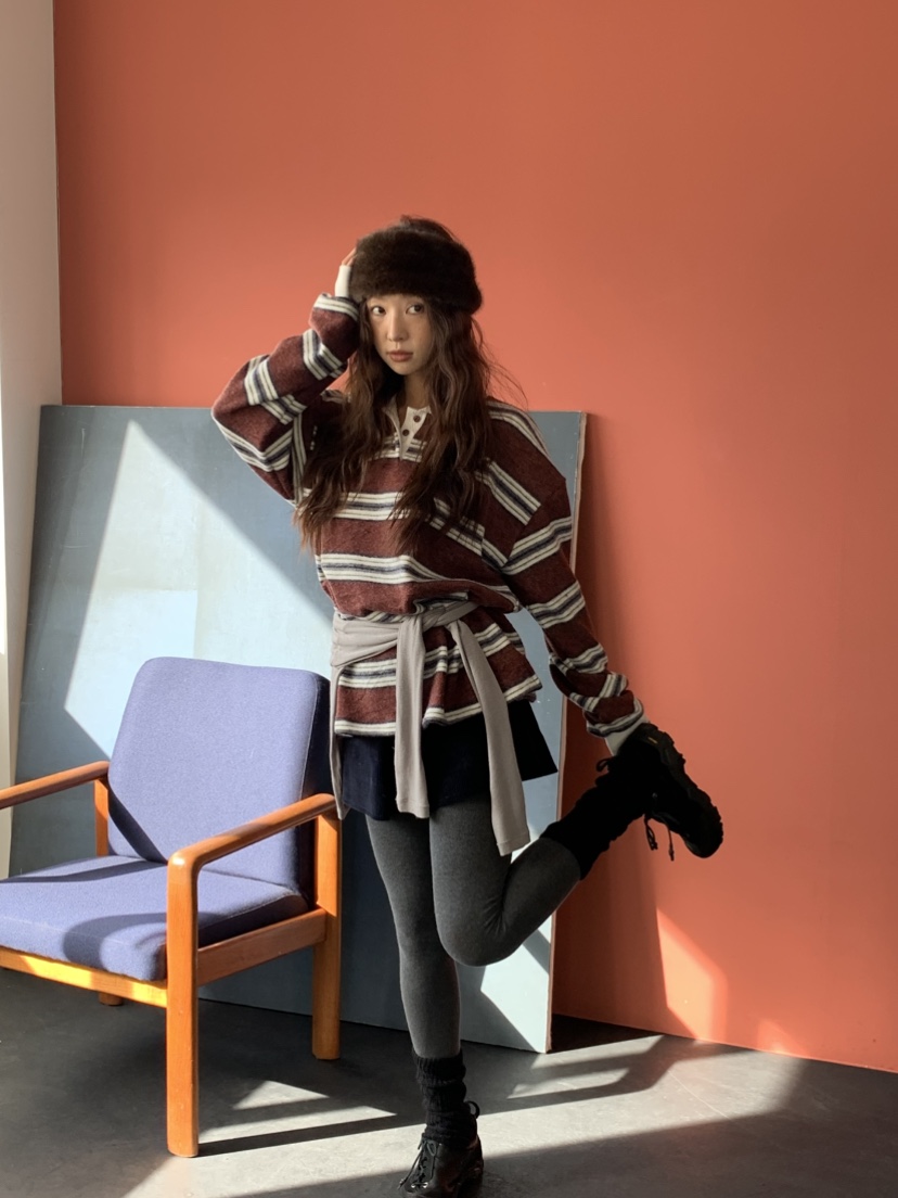 MURMUR東大門㊣代購女裝新品25秋冬人氣時尚職業真品長袖T恤MURMUR長袖T恤