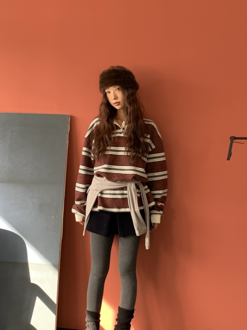 MURMUR東大門㊣代購女裝新品25秋冬人氣時尚職業真品長袖T恤MURMUR長袖T恤