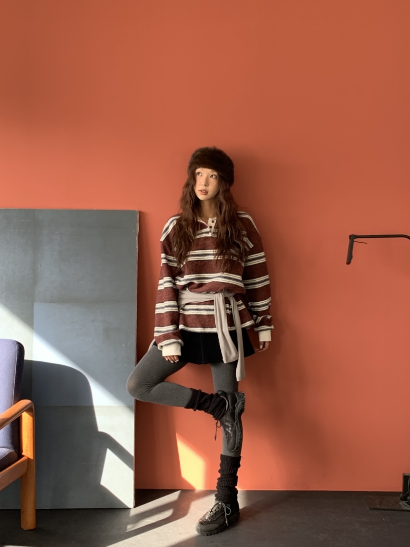 MURMUR東大門㊣代購女裝新品25秋冬人氣時尚職業真品長袖T恤MURMUR長袖T恤