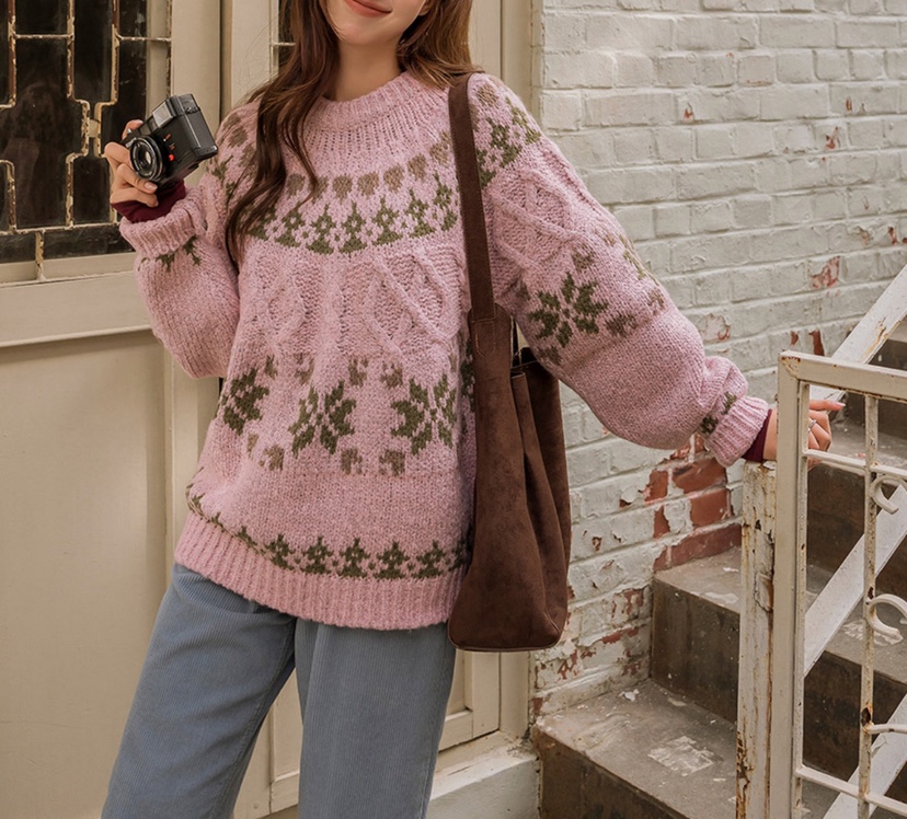 AWESOME-L韓國直郵㊣女裝新款推薦休閑25秋冬職業人氣針織衫AWESOME-L針織衫