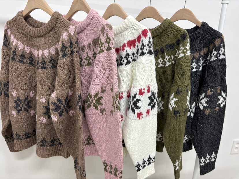 AWESOME-L韓國直郵㊣女裝新款推薦休閑25秋冬職業人氣針織衫AWESOME-L針織衫