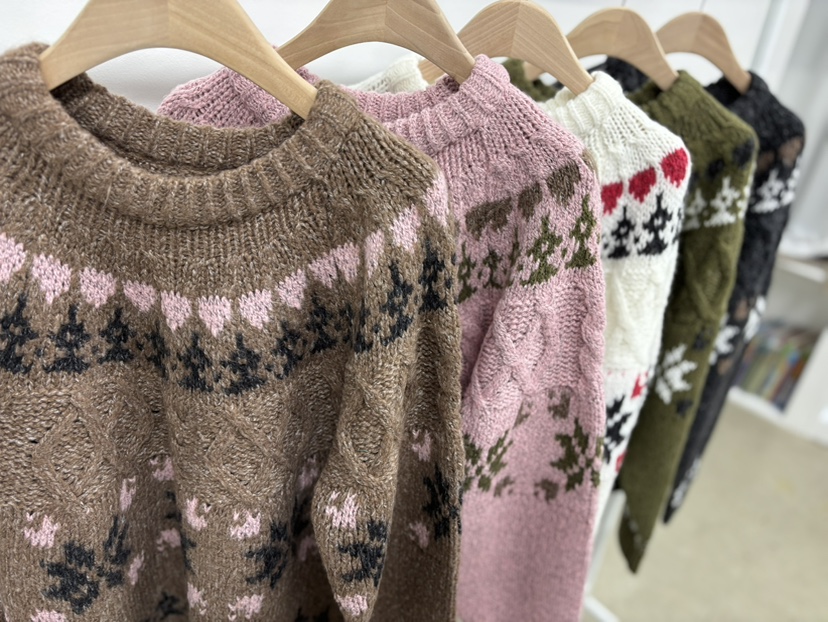 AWESOME-L韓國直郵㊣女裝新款推薦休閑25秋冬職業人氣針織衫AWESOME-L針織衫