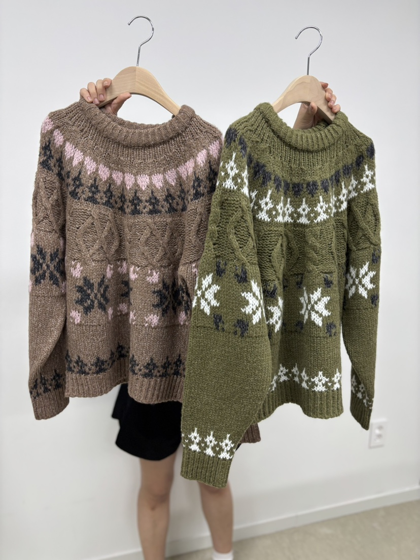 AWESOME-L韓國直郵㊣女裝新款推薦休閑25秋冬職業人氣針織衫AWESOME-L針織衫