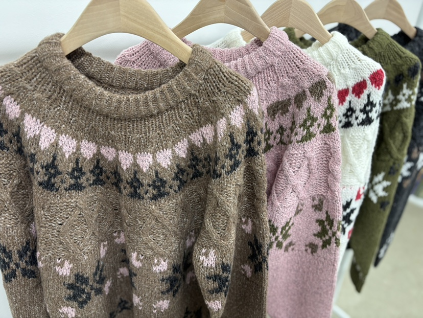 AWESOME-L韓國直郵㊣女裝新款推薦休閑25秋冬職業人氣針織衫AWESOME-L針織衫