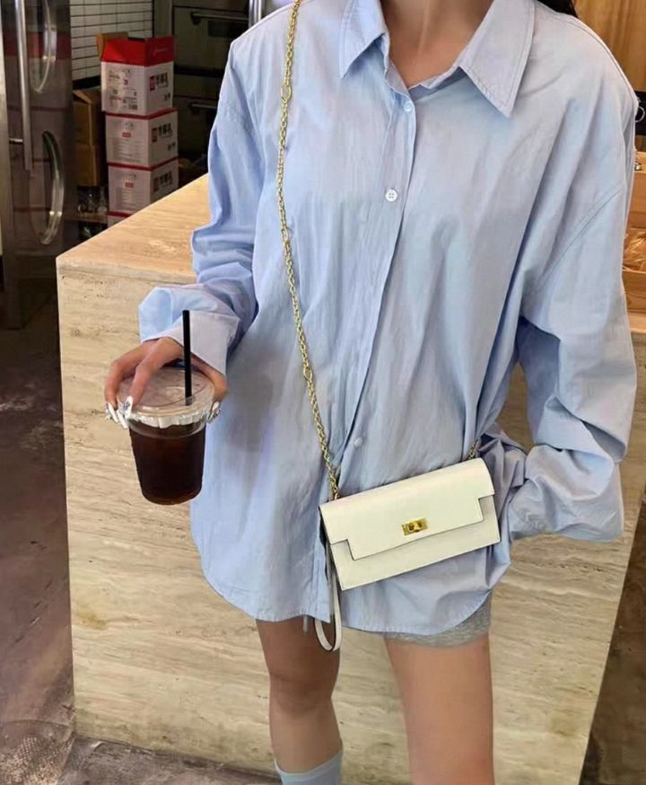 TROUVAILLE東大門㊣代購女士新款真品25秋冬手拿包腋下包牛皮TROUVAILLE手拿包/腋下包