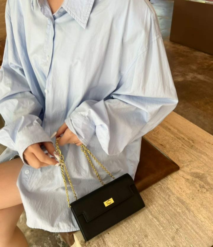 TROUVAILLE東大門㊣代購女士新款真品25秋冬手拿包腋下包牛皮TROUVAILLE手拿包/腋下包