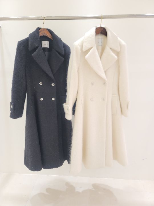 CATS韓國直郵㊣女士新品真品時尚人氣推薦熱賣職業中長款大衣CAT.S中長款大衣