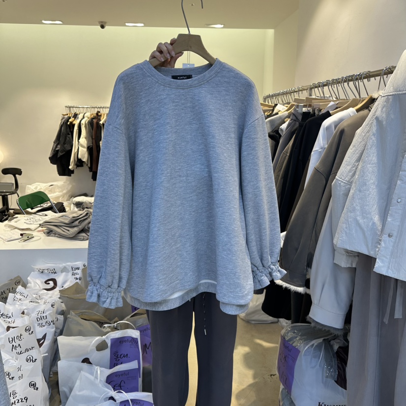 EYEFUL-Q東大門㊣實拍女裝新品人氣熱賣休閑推薦25秋冬衛衣加絨eyeful衛衣圖色2