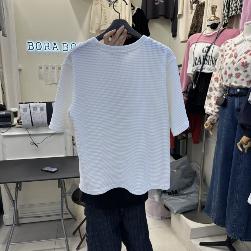 BORA BORA東大門㊣實拍女士新款25秋冬熱賣職業休閑推薦T恤BORA BORAT恤