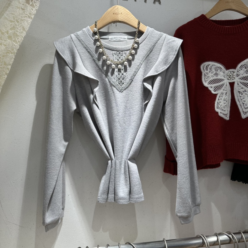 BELITA東大門㊣實拍女裝新款時尚推薦休閑職業熱賣襯衫蕾絲衫BELITA襯衫/蕾絲衫圖色1