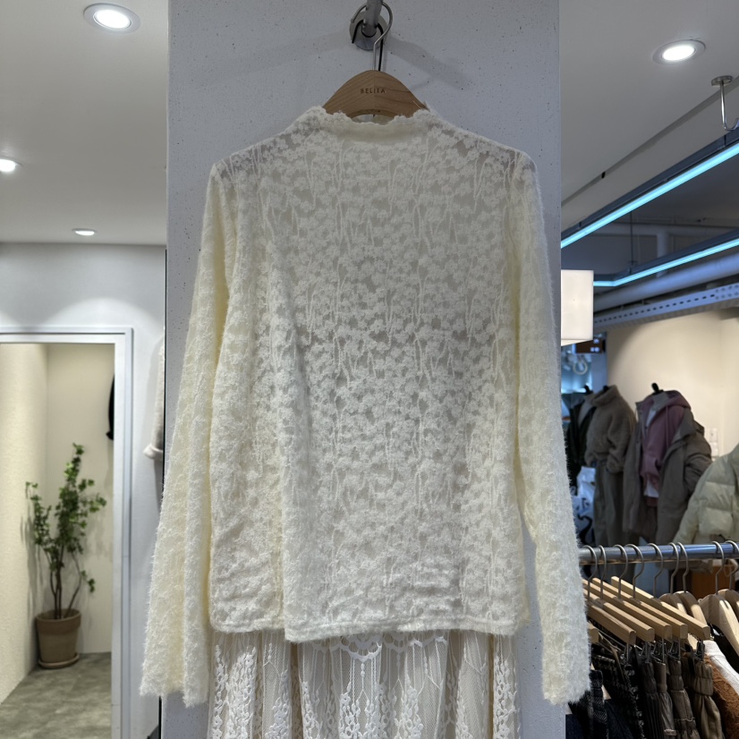 BELITA東大門㊣直郵女裝新品休閑推薦25秋冬人氣襯衫蕾絲衫BELITA襯衫/蕾絲衫圖色1